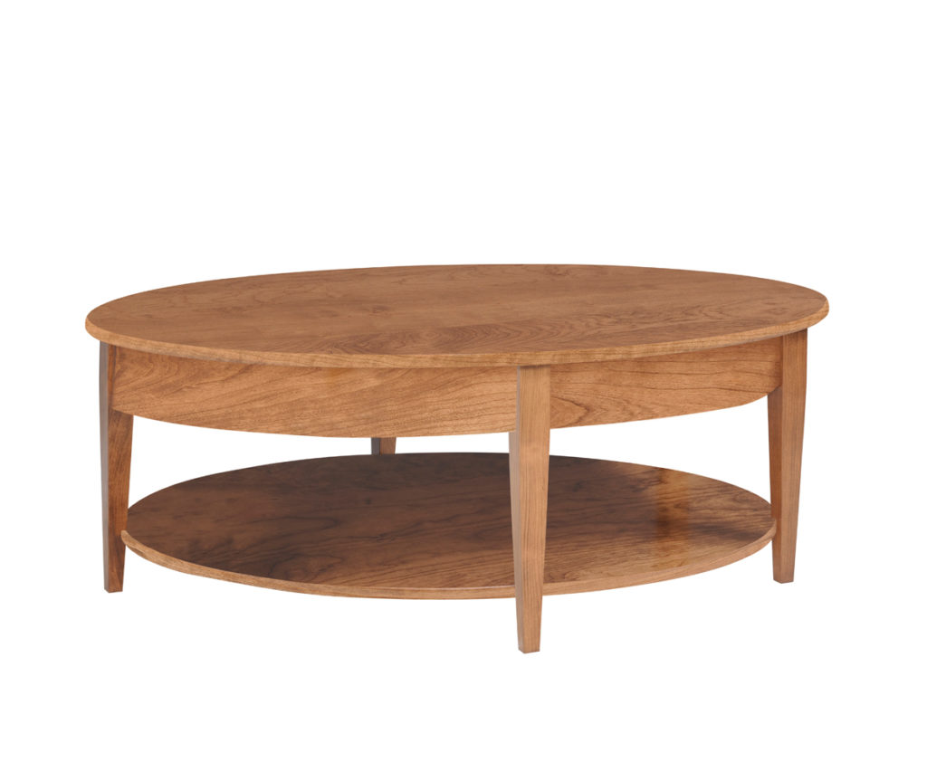Woodland Shaker Oval Coffee Table Gigglin' Pig Caledonia, New York
