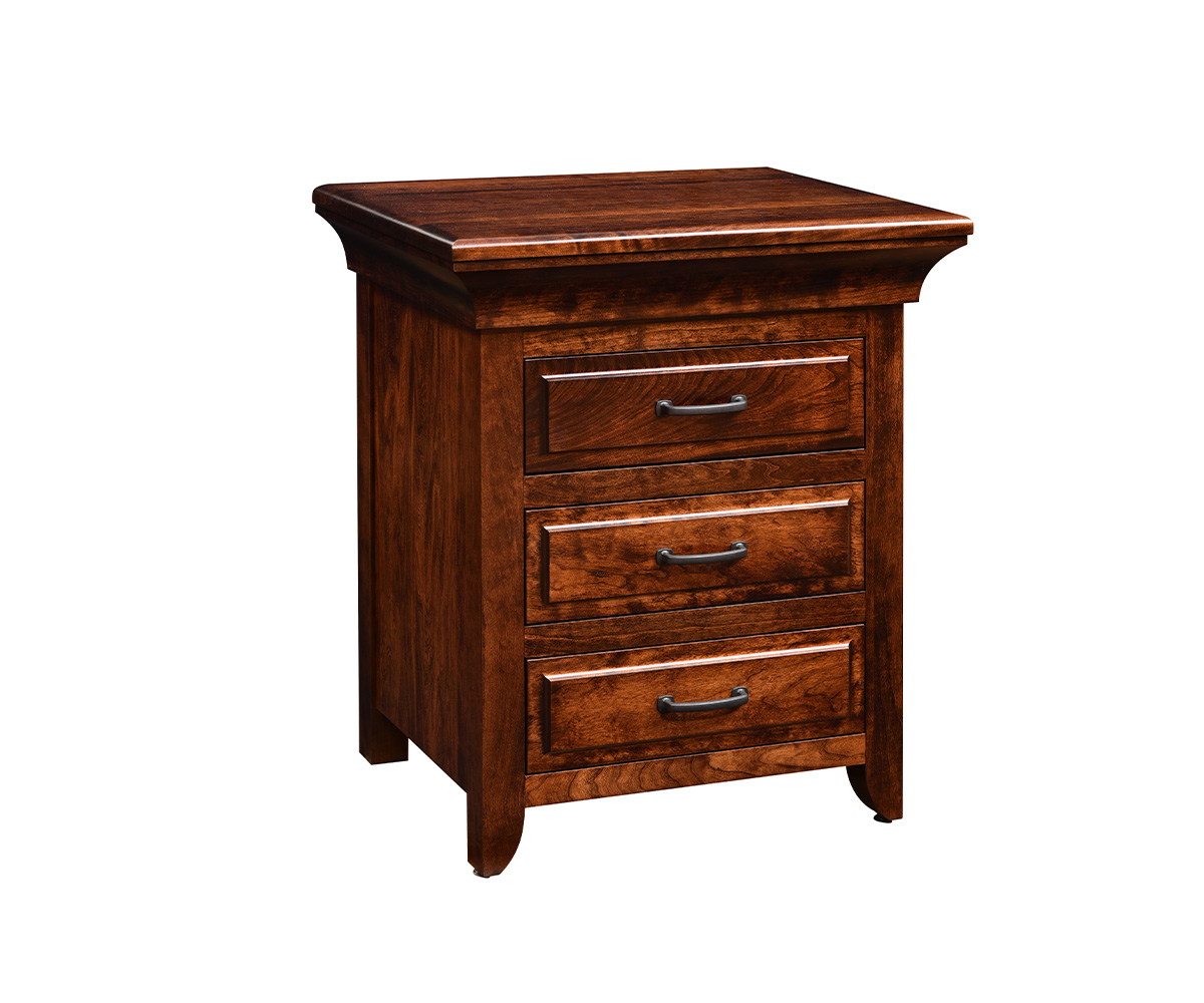 Marcella 3 Drawer Nightstand Gigglin' Pig Caledonia, New York