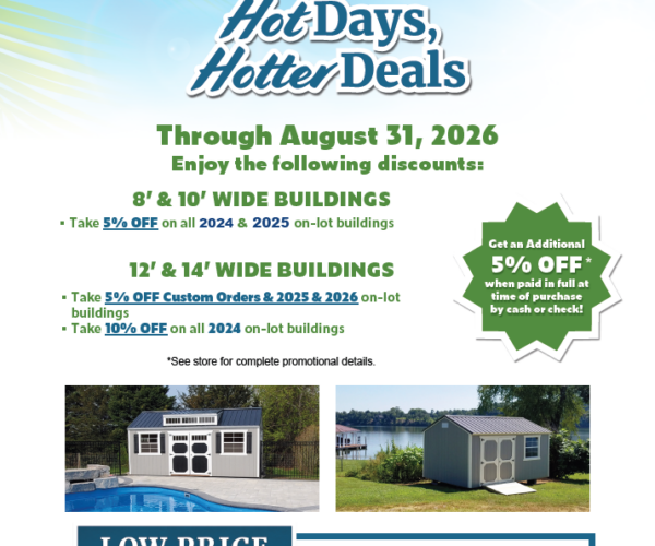 SUMMER SAVINGS SALE!