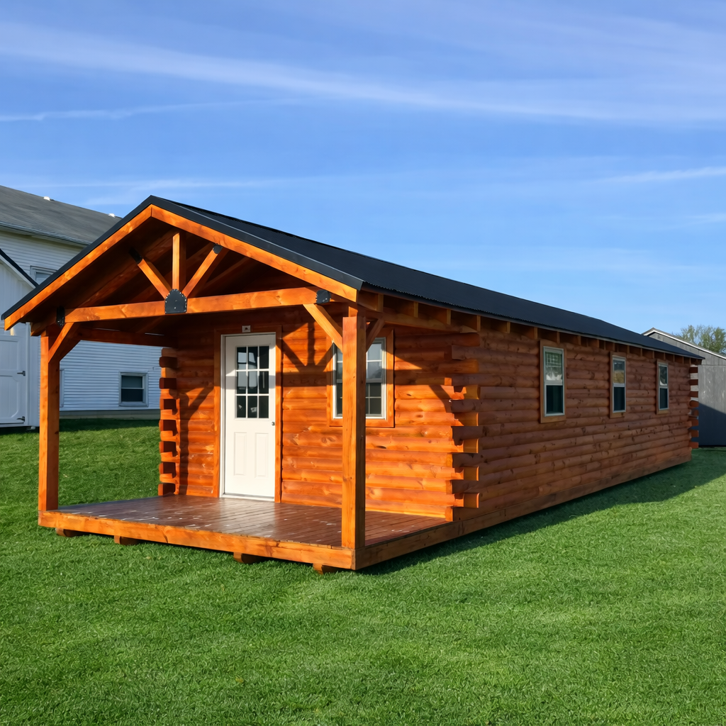 14' x 42' Yellowstone Cabin w/ 6' Porch