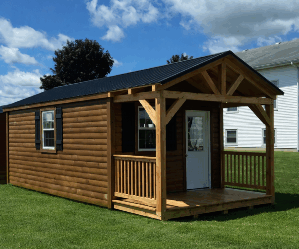 12' x 26' Insulated Cabin w/ 6' Porch and Electric