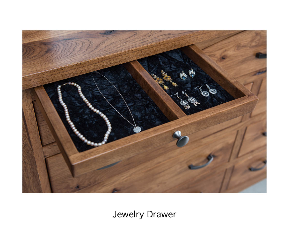 Shaker 7 Drawer Dresser With Jewelry Drawers - Image 2