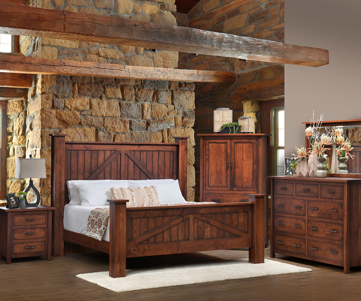 Mountain Lodge Nightstand - 3 Drawers - Image 7