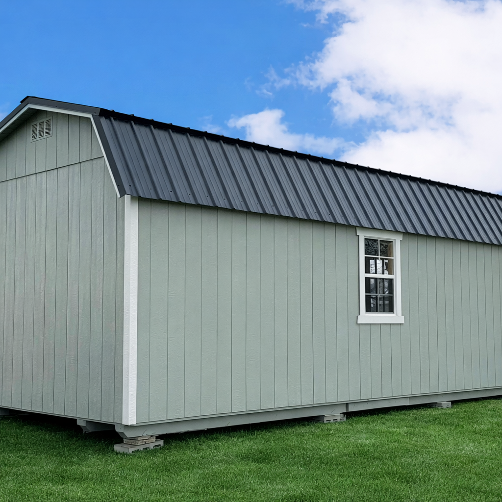 10' x 24' Lofted Barn with Corner Porch - Image 4