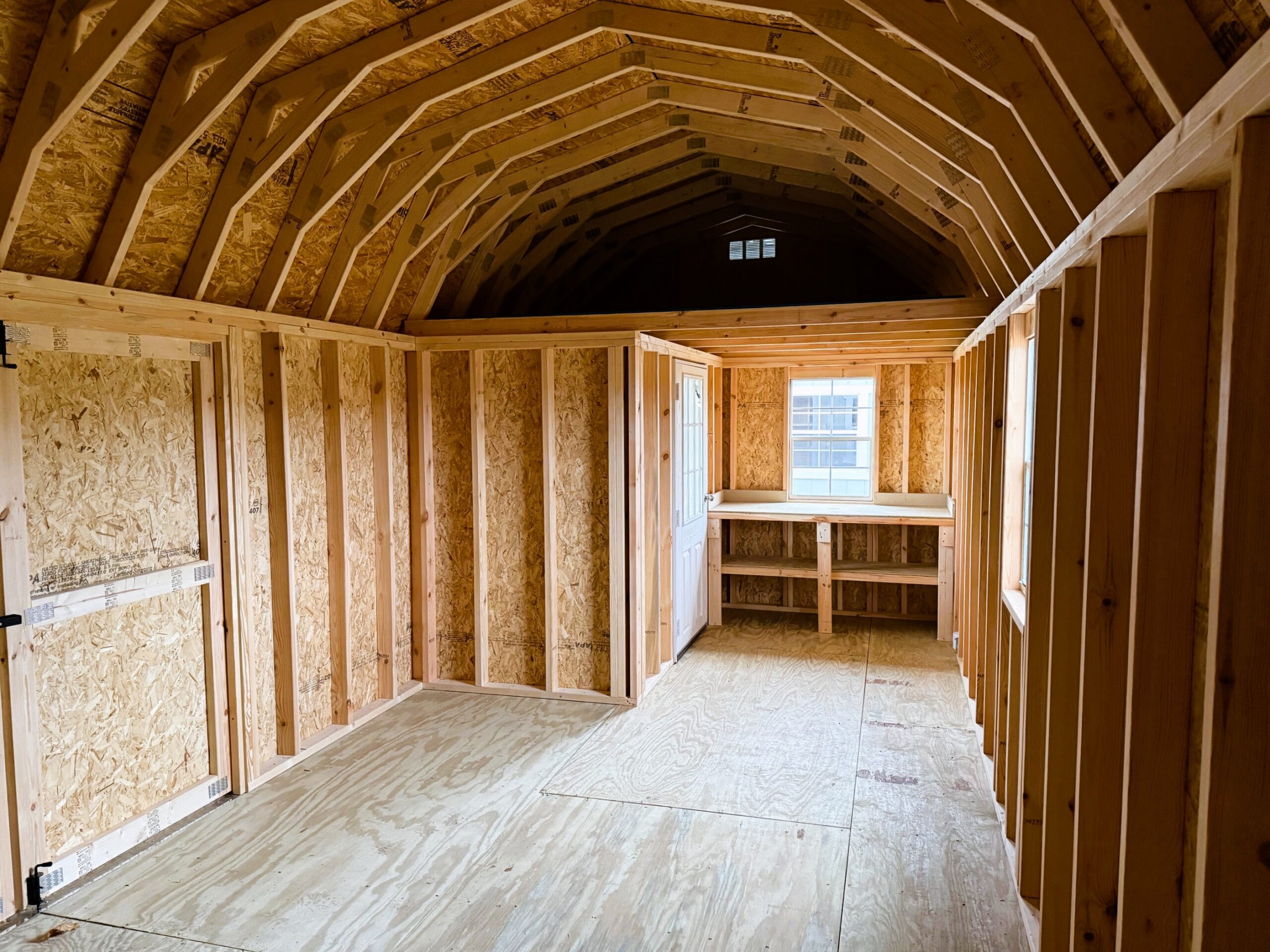 10' x 24' Lofted Barn with Corner Porch - Image 2