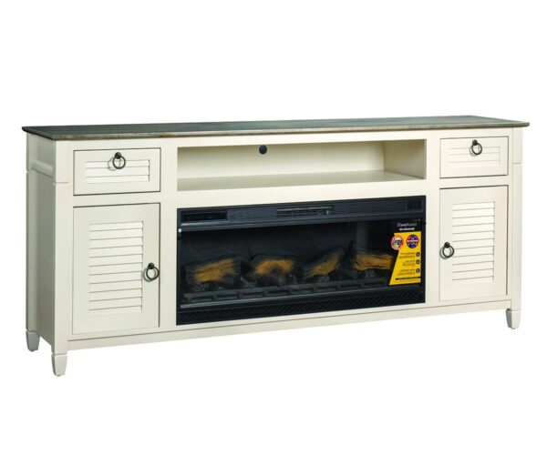 Aden Park TV Stand With Firebox