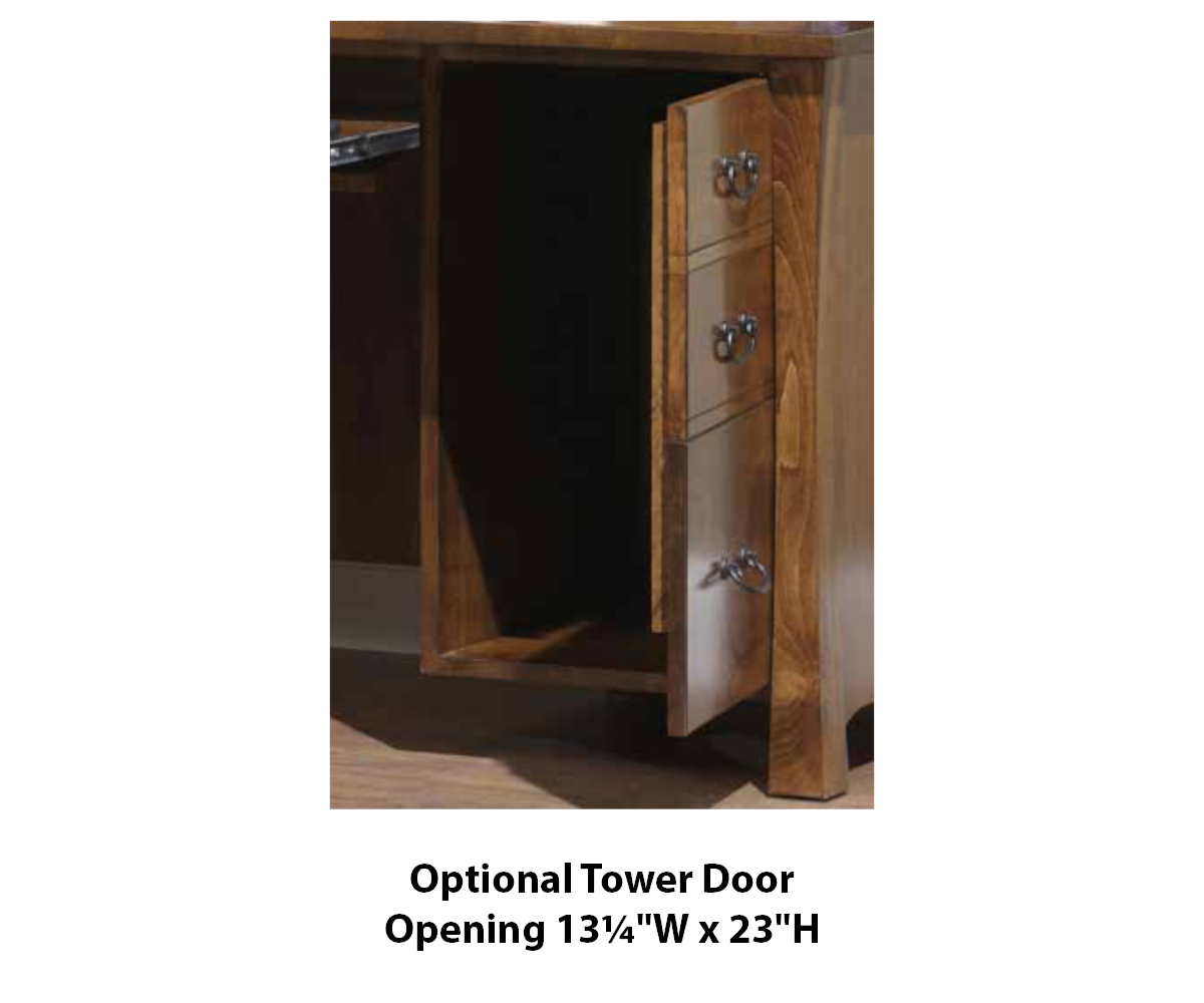 Woodbury L-Desk With Hutch - Image 4