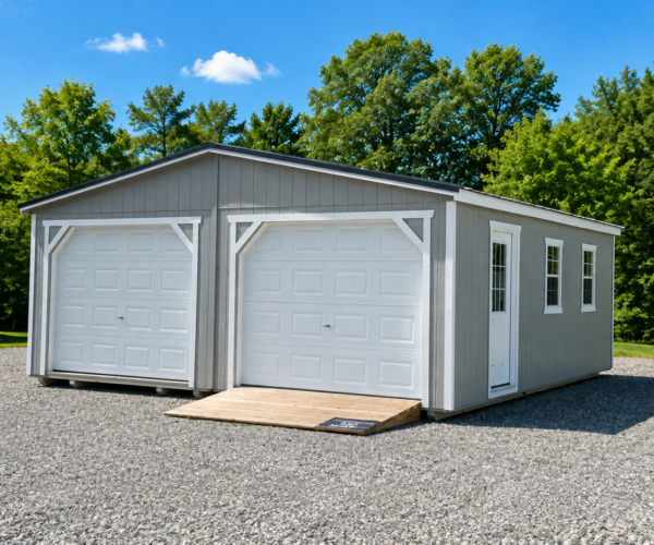 24' x 24' Double Utility Garage
