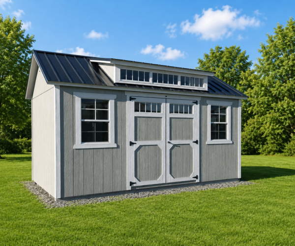 10' x 16' Utility Shed w/ Dormer