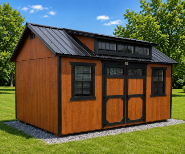 12' x 16' Utility Shed w/ Dormer