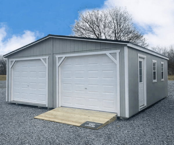 24' x 24' Double Utility Garage