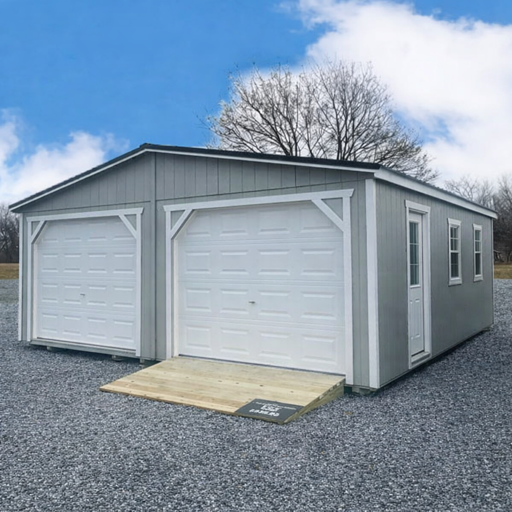 24' x 24' Double Utility Garage