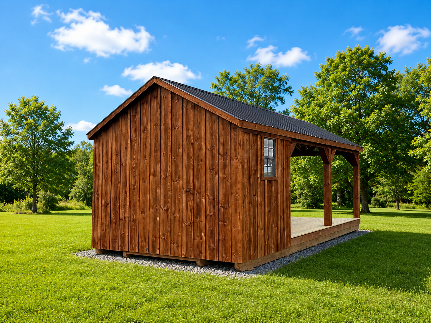 12' x 22' Rustic Bar Pavilion - Image 5