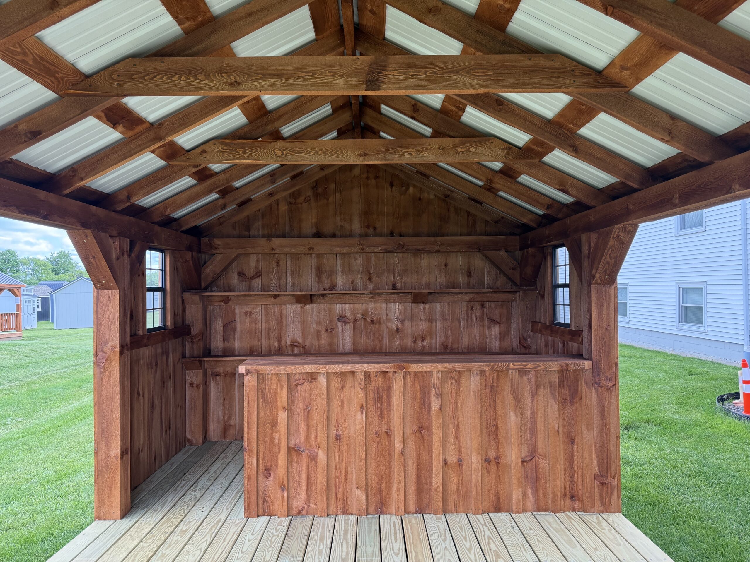 12' x 22' Rustic Bar Pavilion - Image 2