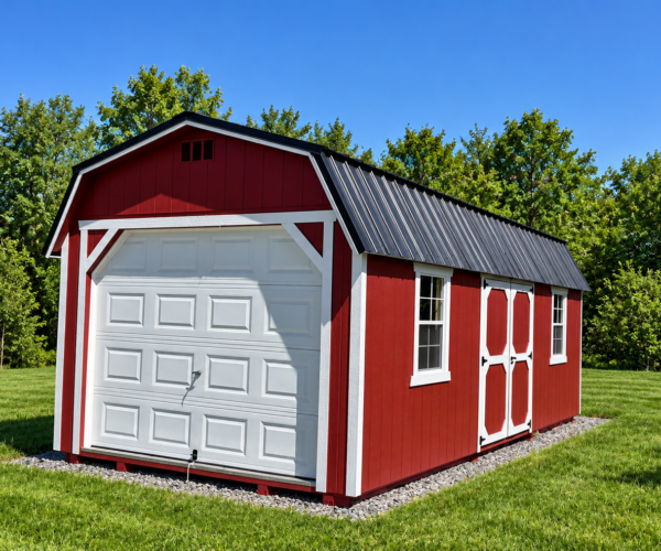 12' x 24' Lofted Barn Garage