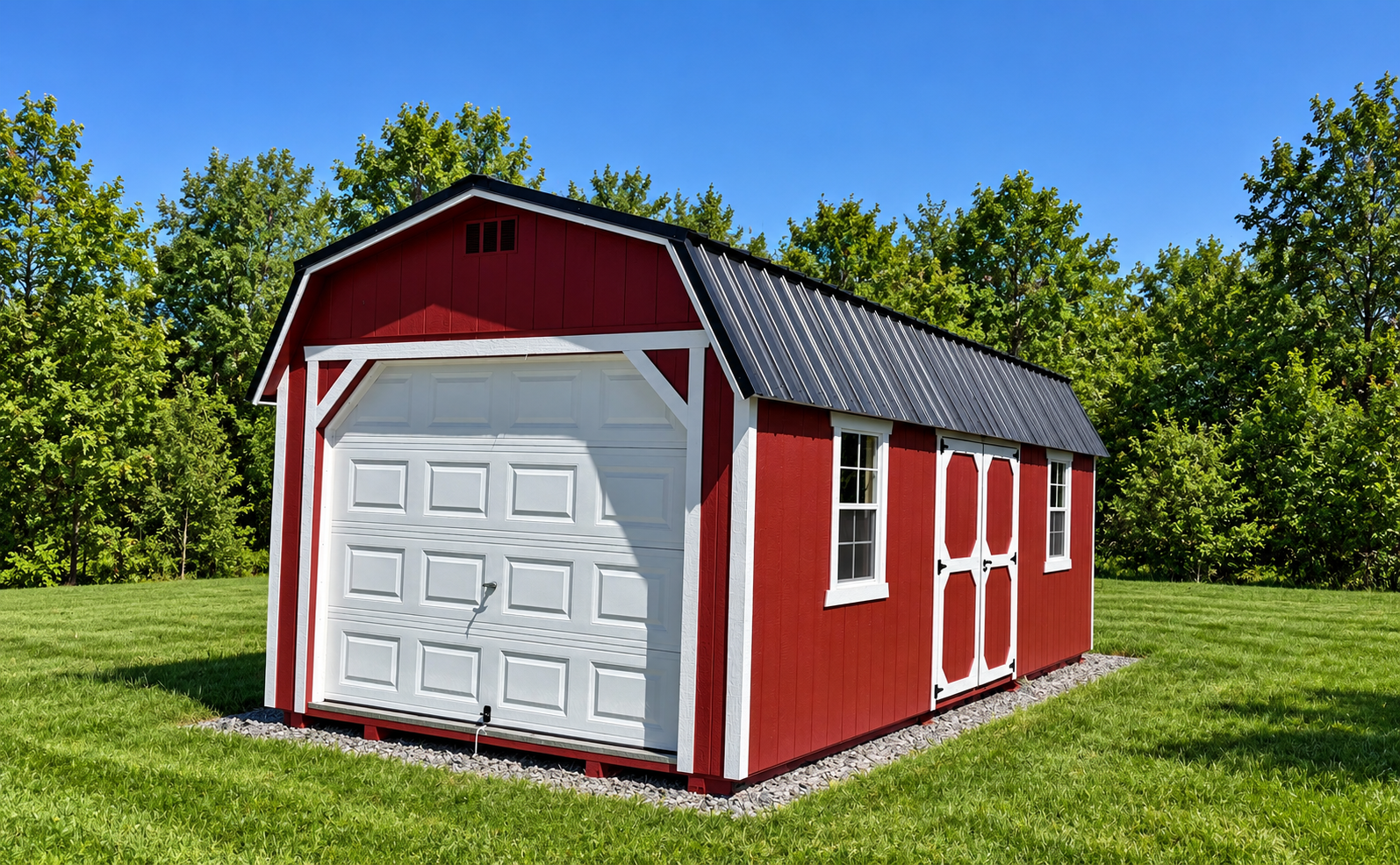 12' x 24' Lofted Barn Garage