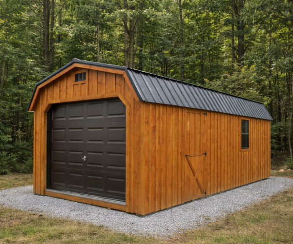 12' x 24' Deluxe Gambrel Lofted Barn Garage