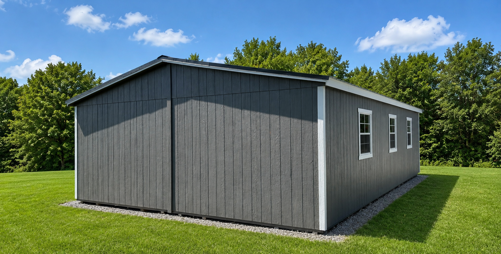 24' x 40' Double Utility Garage - Image 2