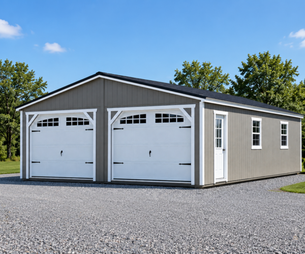 24' x 40' Double Utility Garage