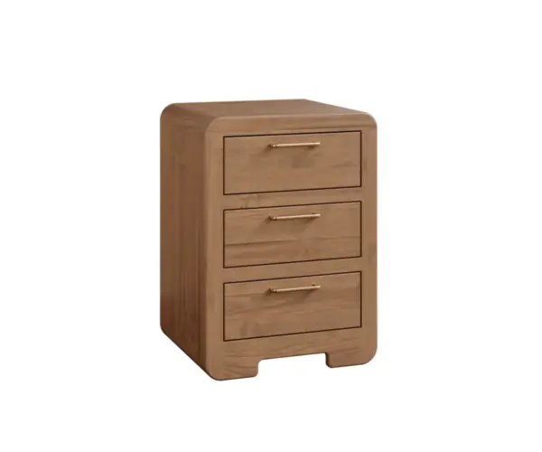 Europa 3 Drawer Nightstand