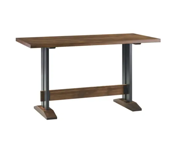 Straight Edge Counter Table with Brooklyn Base